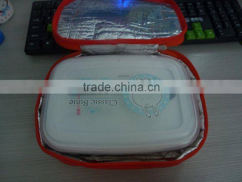 2016 flexible polyester EPE silver new folding picnic cooler bag