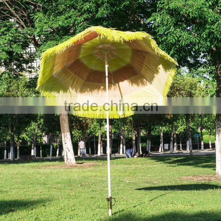 Outsunny Outdoor Straw Beach Patio Umbrella Parts Stand Mixed Color Umbrella Promotional