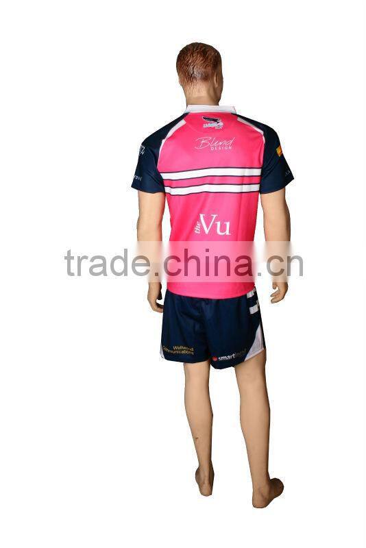 2015 custom sublimated mardi gras unusual custom rugby polo shirts