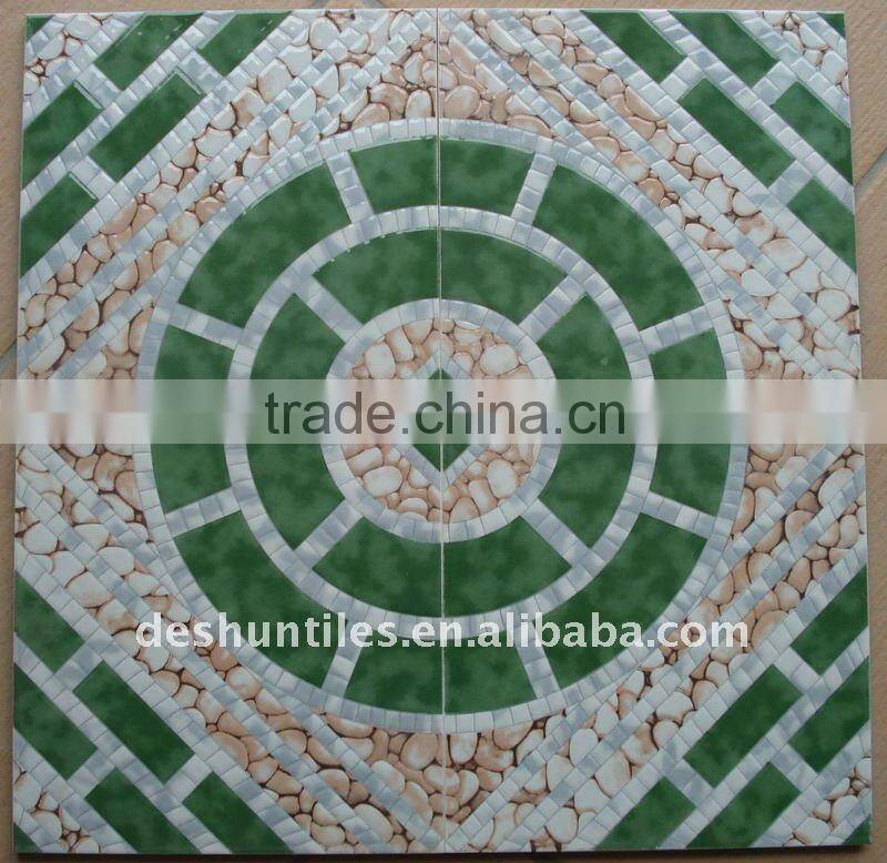 Glazed floor tiles