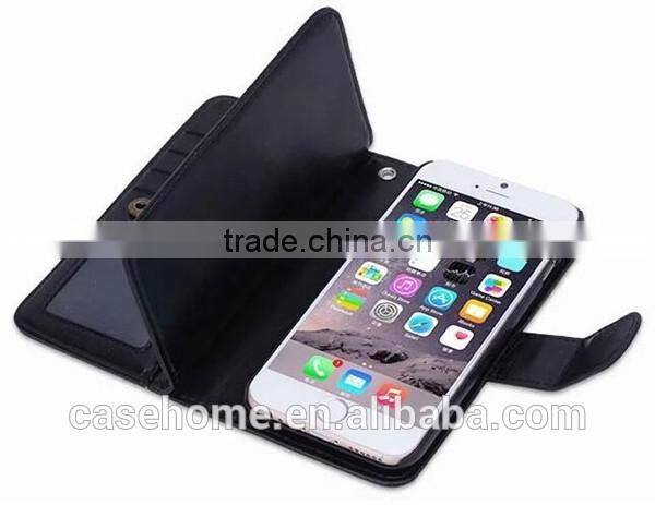 Unique Design Card Slots Wallet Flip Cover for iphone 6s plus