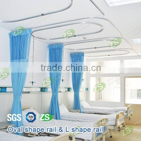Waterproof and flame retardant polyester beautiful print hospital bed screen curtain fabric