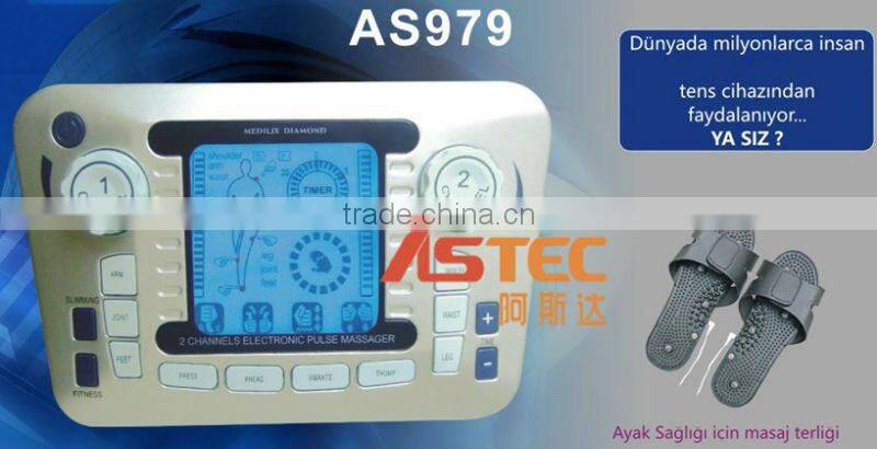 EMS Electronic pulse massager with slipper