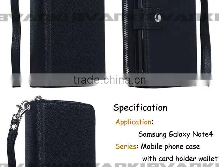 Fast Moving Items From China Smart Phone Wallet With Mobile Stand Leather For Samsung Galaxy Note 4 Phones,Mobile Phone Set New