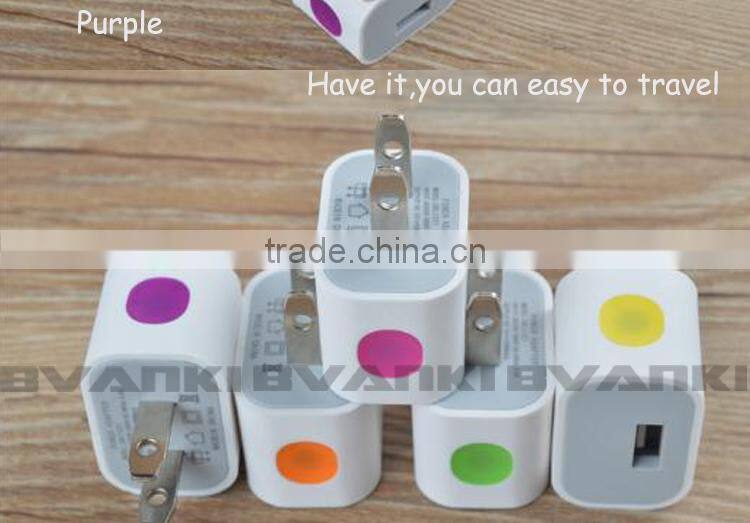 new premium Phone accessory wall usb charger for iphone wall charger, US wall mount usb charger free samples