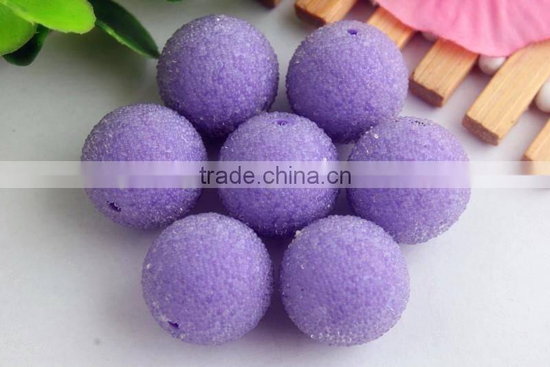 Newest colorful chunky round rhienstone seed rhinestone resin glass berry beads for kids jewelry making!!