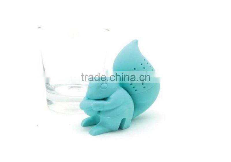 Eco-Friendly Feature and Silicone Material silicone tea strainer,silicone squirrel strainer