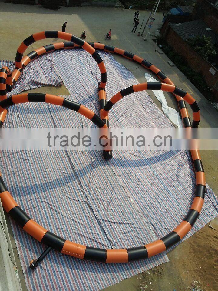 Outdoor inflatable race track r track for sale inflatable zorb ball track for rental