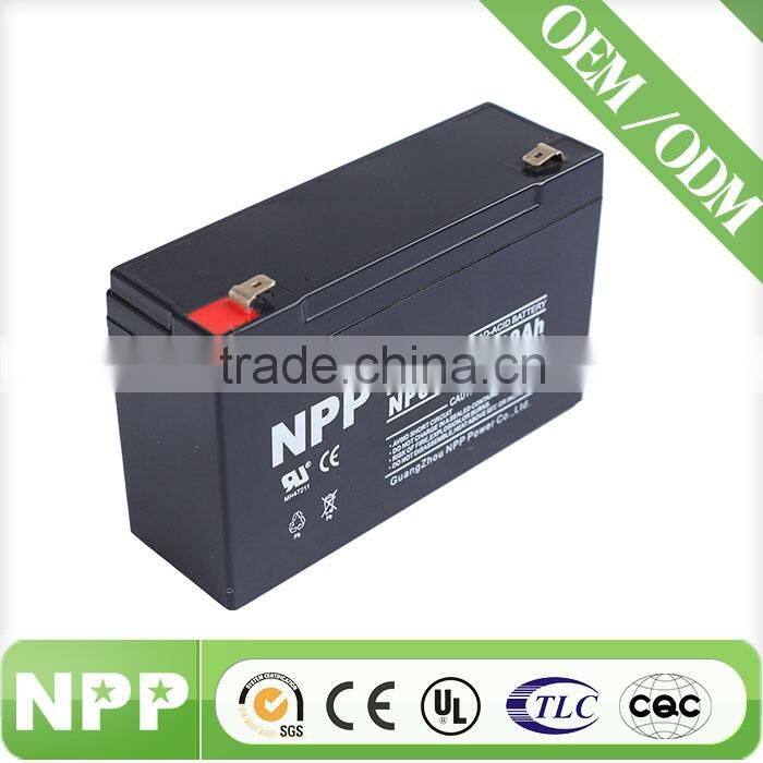 6v 10 20hr rechargeable Sealed maintenance free lead acid battery