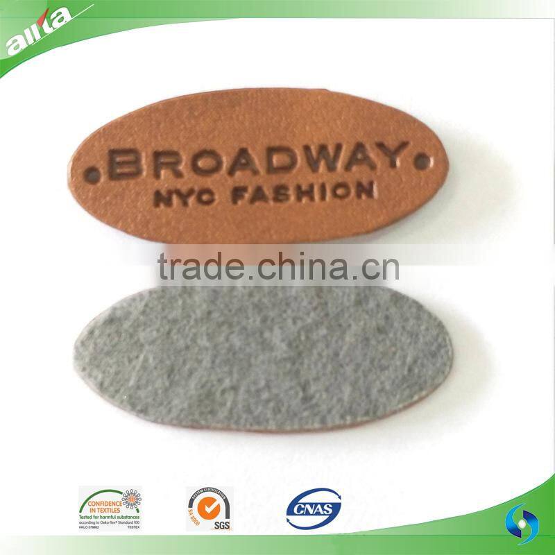 2014 fashion custom garment leather label for jeans