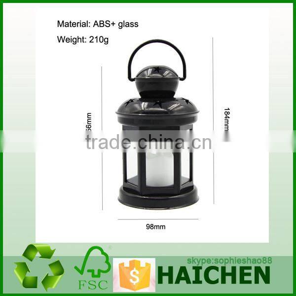 Mini portable plastic Led hurricane lantern