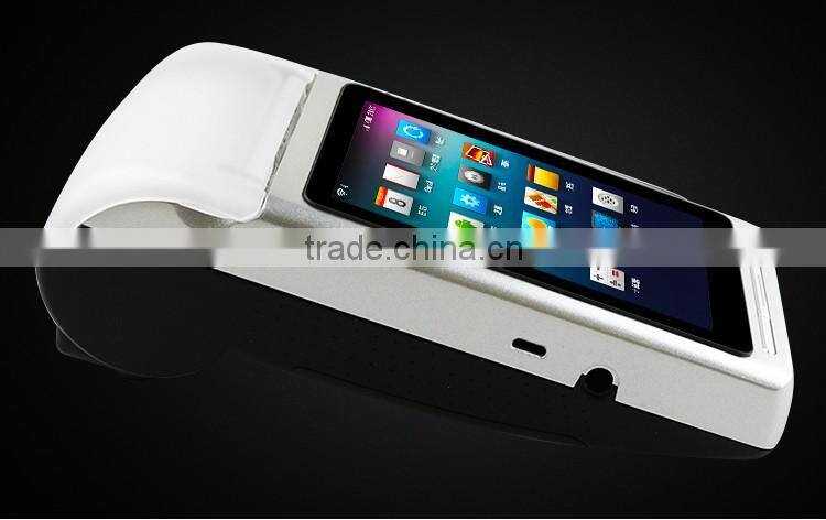 New arrival 4 inch all in one android pos terminal with nfc reader/card reader/thermal printer------Gc068