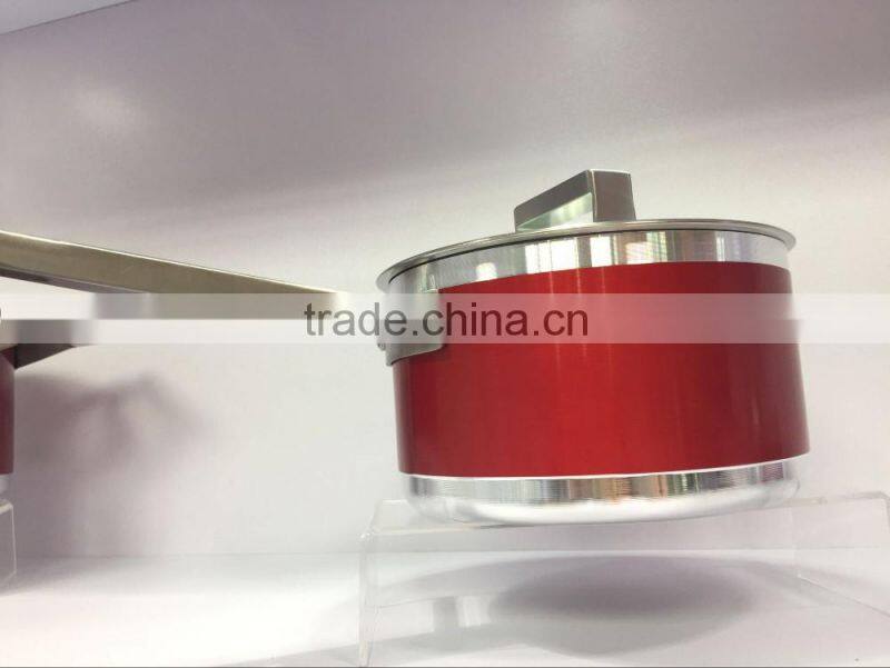 Quality Tri-ply(3 layers) Non stick Stainless Steel Fry pan induction bottom