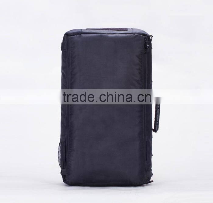 Multifunctional black hiking backpack with laptop compartment