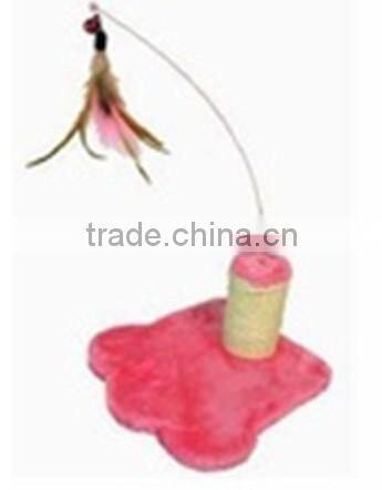 Cat Straching Post with Fether Teaser Toys