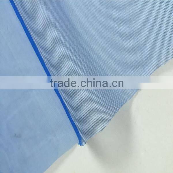 popular 20D 100% polyester bright mono net mesh fabric