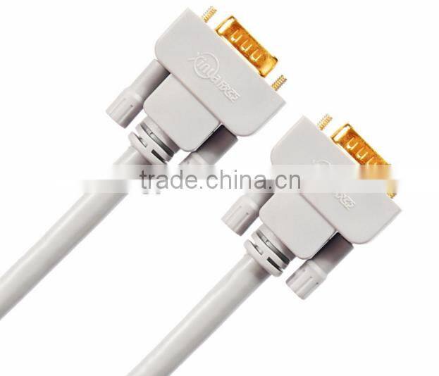 Xinya hot selling factory price gold-plated VGA cable Support 1280*960,1600*900,1600*1200