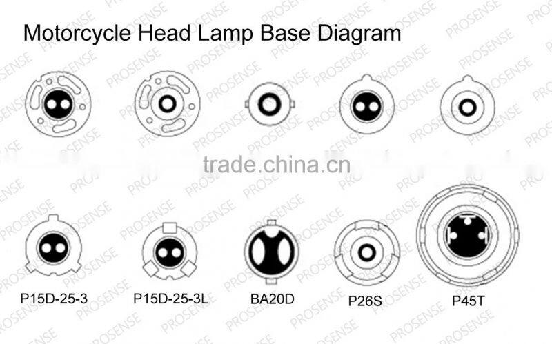 PROSENSE 12V 35/35W Rainbow Halogen Motorcycle Lamp