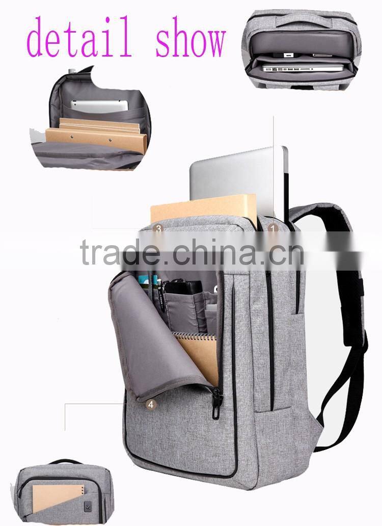 Export 15'' laptop backpack/custom logo laptop backpack/wholesale unisex backpack with laptop bag