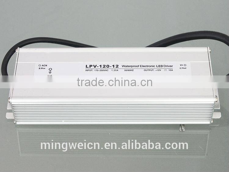 IP67 with good quality 120W 12V waterproof electronic led driver