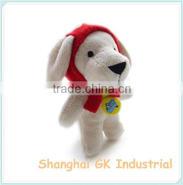 Customized Plush Mini Dog Keychain