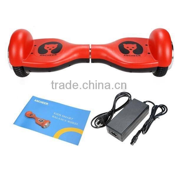2016 hot sale kids self balancing electric mini scooter 2 wheel Ancheer plum round US plug 4.5 Inch AM002550