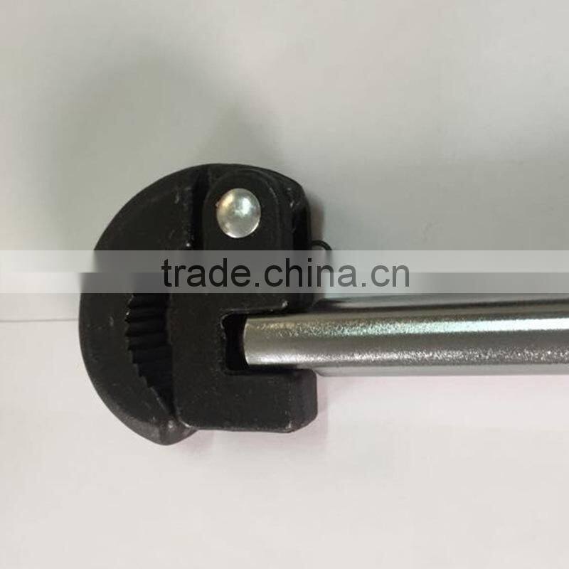 11 inch Plumber Tool Basin Wrench with sliding Bar Chrome plated