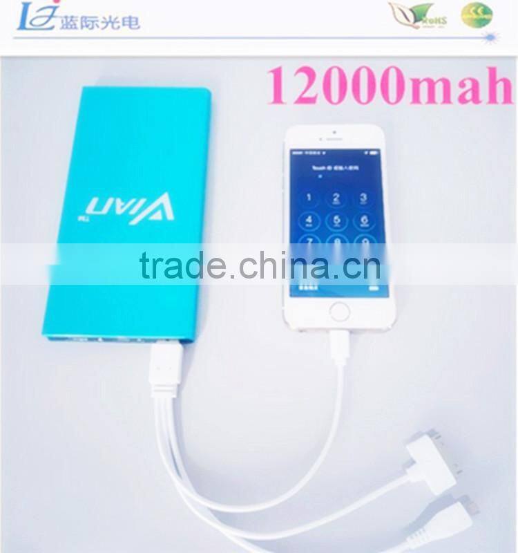 Blue Smart Power Bank 12000mah Slim Power Bank