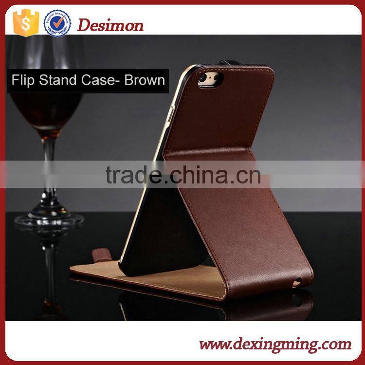 vertical flip magnetic flap leather case for Samsung Galaxy s7