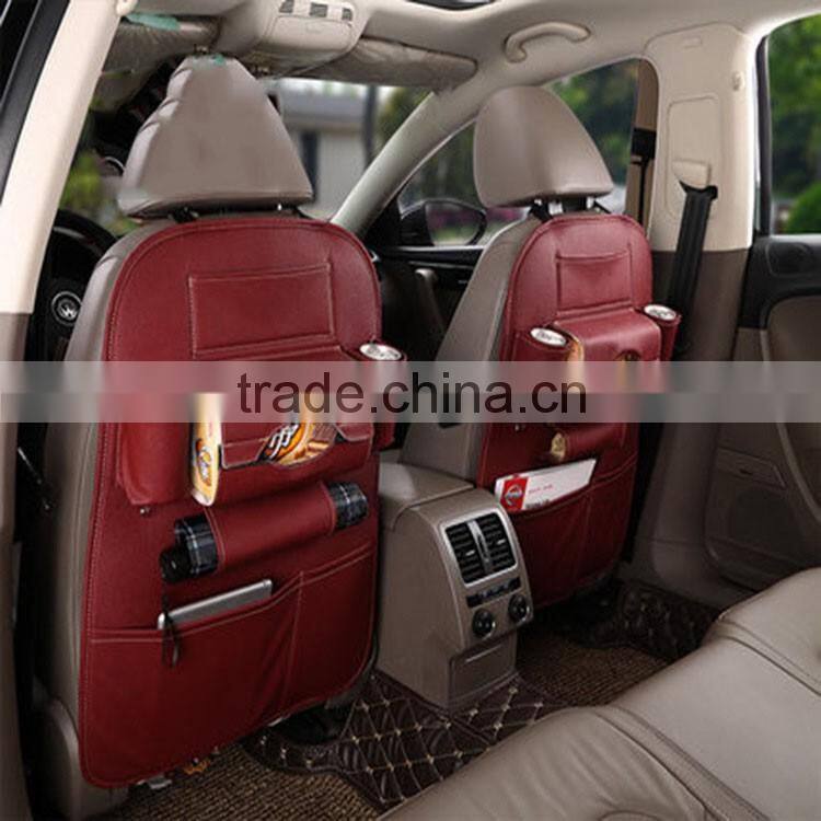 PU Leather Car Back Seat Organizers/Storage bag