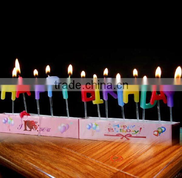 happy birthday letters candle