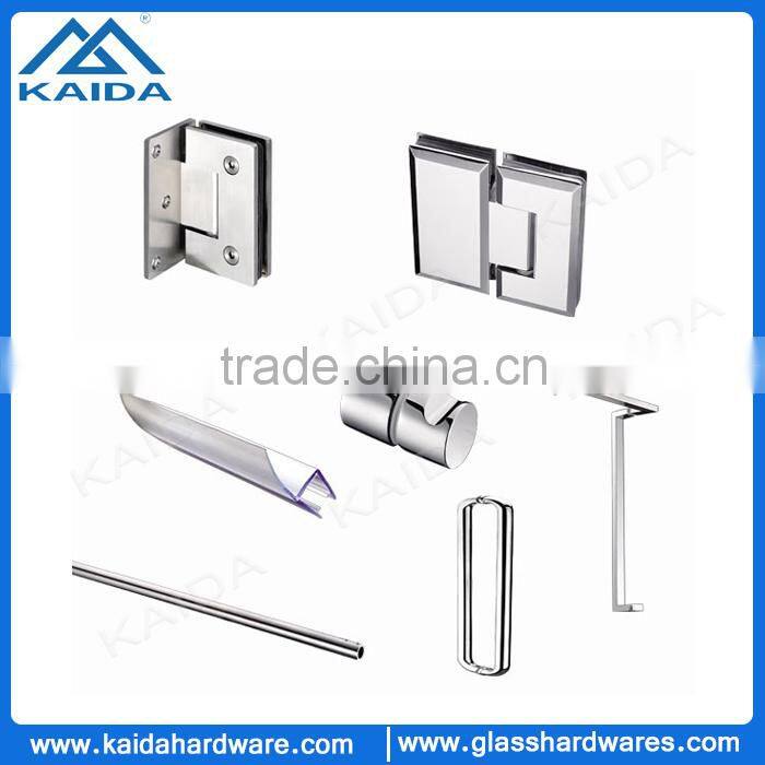 Mirror polished stainless steel long handle for glass door