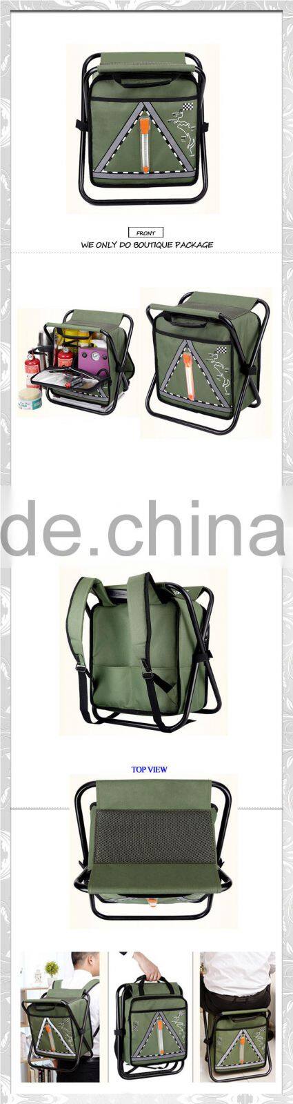 Outdoor Portable Picnic Bag, Auxiliary Parking Warning Insulated Cooler Bag with LED light and Warning Words