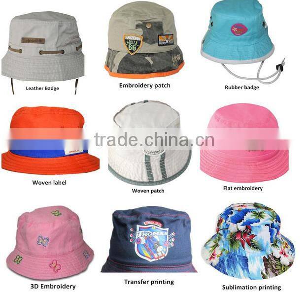 High Quality Lovely Custom Printing Kids Bucket Hats