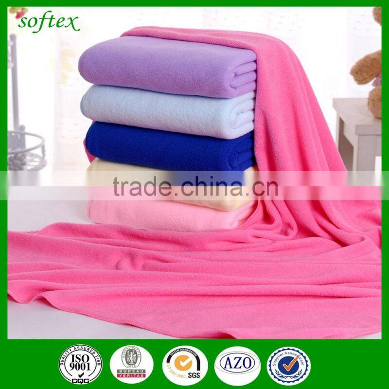 promotional wholesale solid colorful bath towel towels microfiber