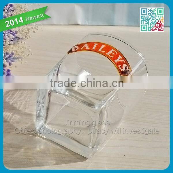 whisky cup round mouth whisky cup new style whisky glasss with thick quare bottom