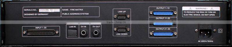 OBT-8910 public address fire matrix system integrated with professional fire protection system