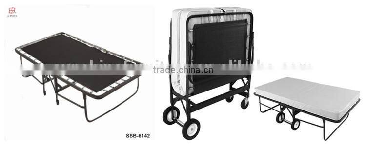 China Factory Home Bedroom Cheap Modern Steel Single Folding Beds