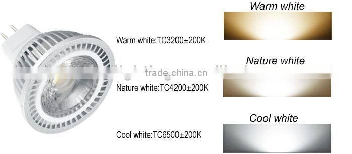 Alibaba express high quality 5w mr16 gu5.3 led spotlight