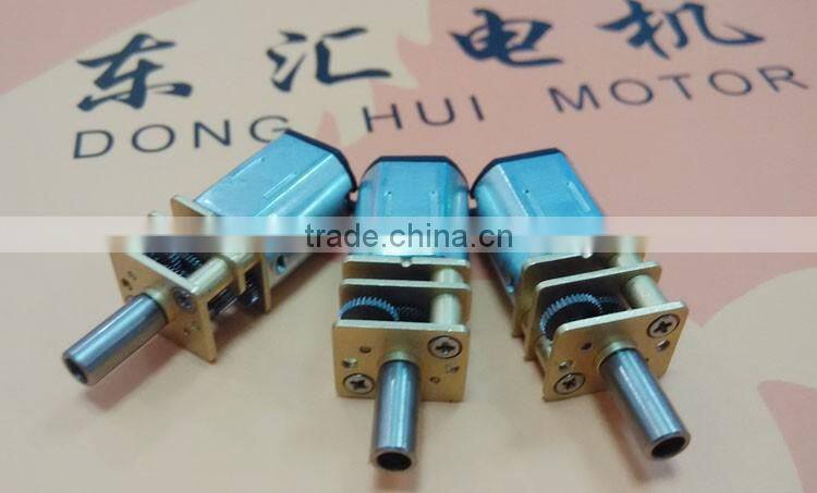 High quality 12v dc motor with gear reduction for electric lock 12mm dc gear motor