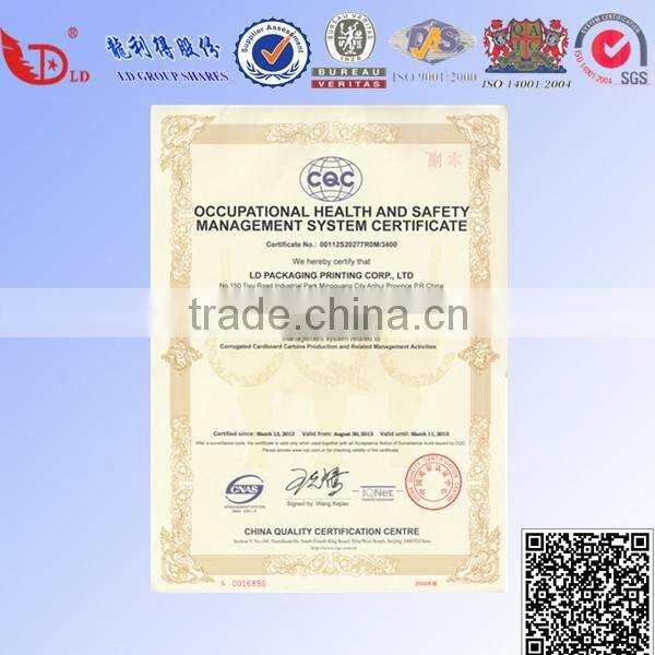 wholesale brown kraft packaging bag paper with color printing