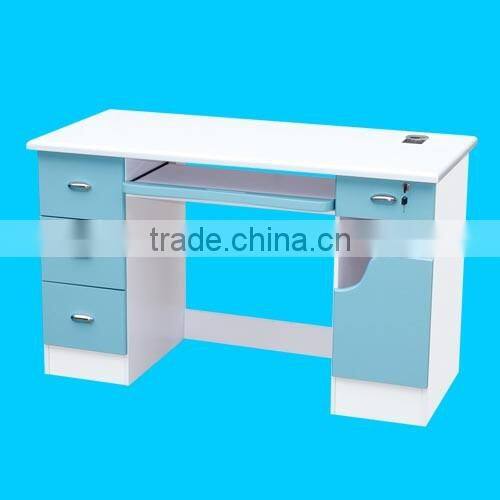 MDF board computer desk with sliding keyboard tray