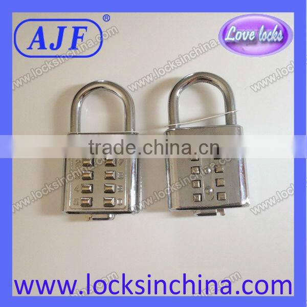 AJF High quality and security Chrome Plated Outdoor Push Button box lock