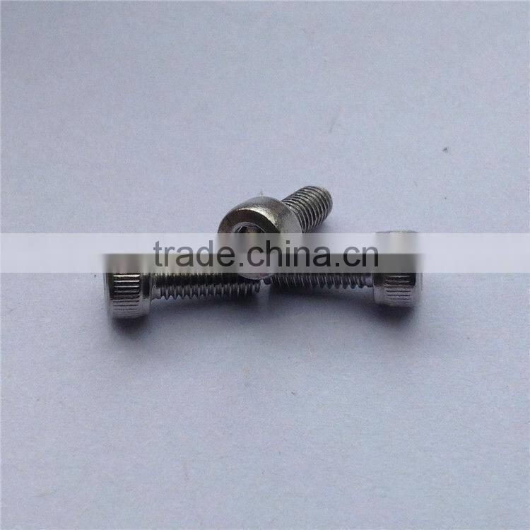SS knurled screw for machine with cup head M4.0
