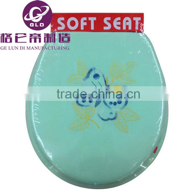 GLD Hot Sales Image Printed Color Adult soft toilet seats Soft Toilet Seat lid For toilet bathroom
