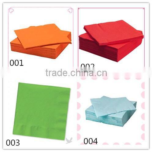 2016 HOT Sale ODM OEM China Manufacuture Colored Fold Christmas Paper Napkins