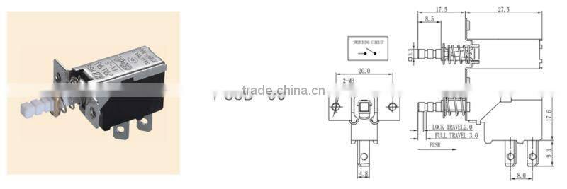 Power pushbutton switch TV-5