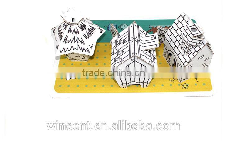 Kids Educational Toy 3D Paper Drawing Puzzle