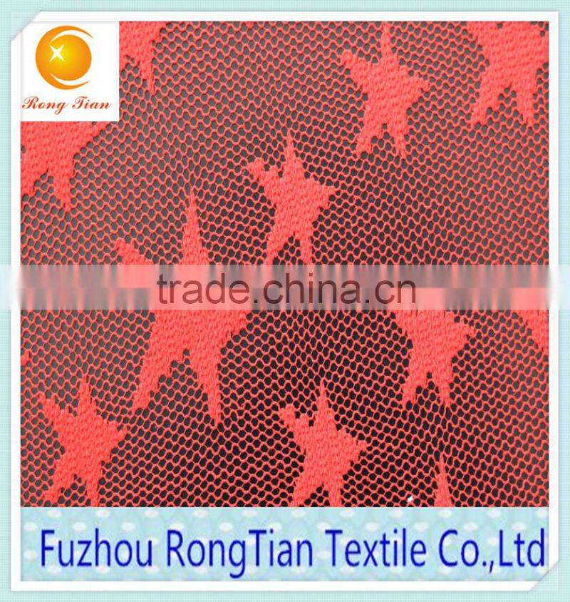 2015design pentagram pattern lace fabric for children's skirt