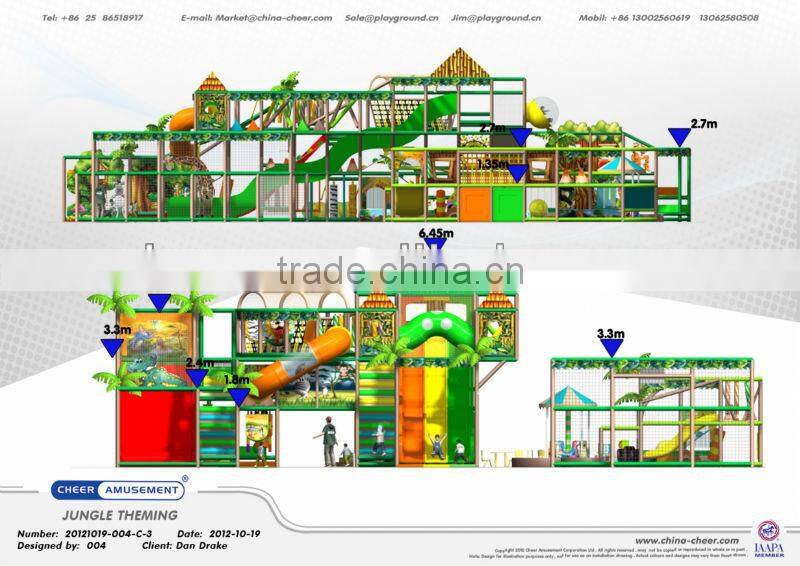 Cheer Amusement jungle Themed kids indoor playground design